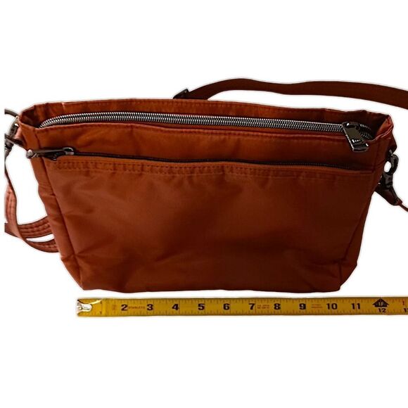 LUG Pacer Crossbody Bag Copper‎ Studded Adjustable Strap Purse Handbag Quilted - Picture 5 of 16